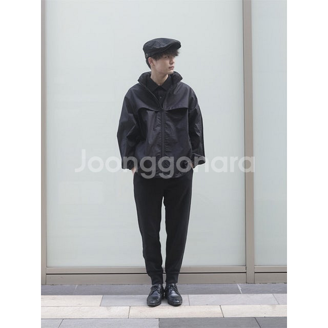 [블랙,M] 유니클로 르메르 오버사이즈 후드 블루종, ...--2
