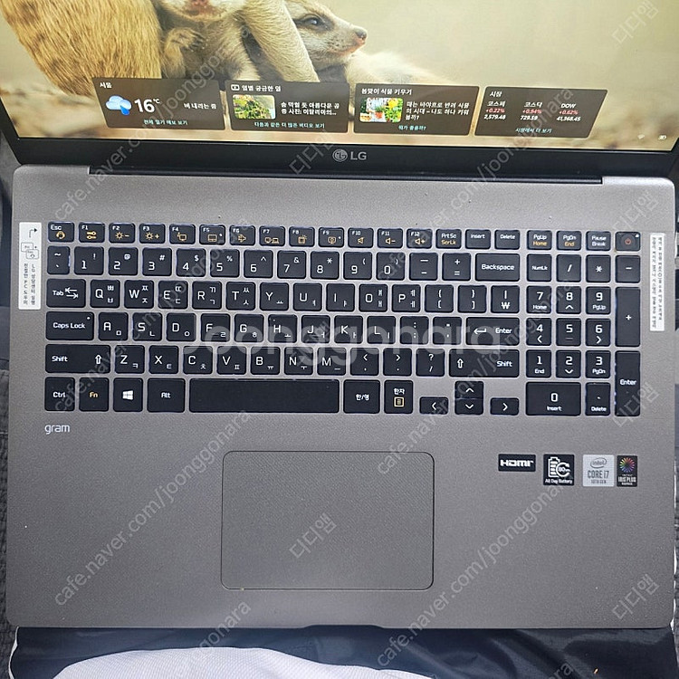 LG엘지 2023 그램17인치 i7 10세대--2
