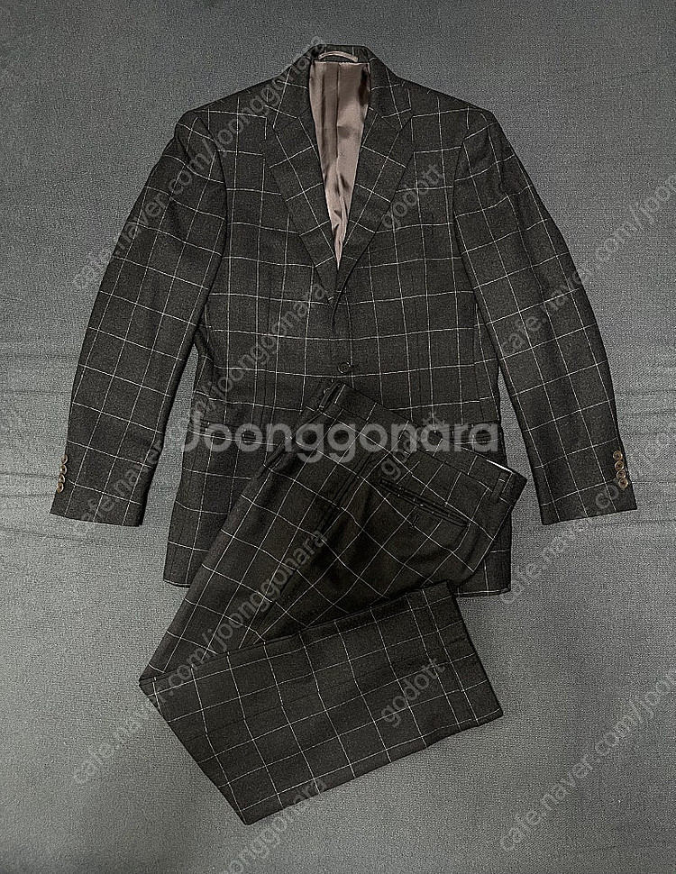 유나이티드 애로우즈 핀 체크 울 셋업 (수트 - 자켓 ...--0