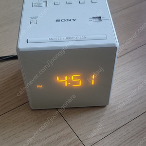소니 라디오 시계 알람