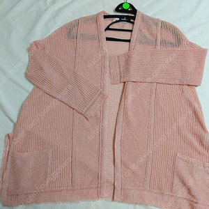 마인mine 니트가디건 린넨가디건55핑크분홍가디건