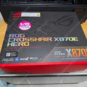 아수스 ROG CROSSHAIR X870E HERO 메인보드 판매합니다.