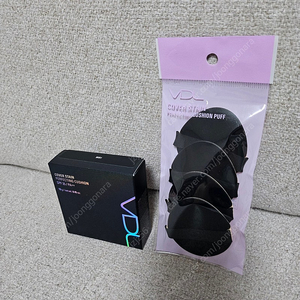 (새상품) VDL 커버 스테인 퍼펙팅 쿠션 M01 본품 + 퍼프4매