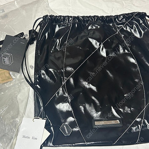 (새상품)마뗑킴 스트링 코팅 백팩 블랙 마땡킴가방 마땡킴