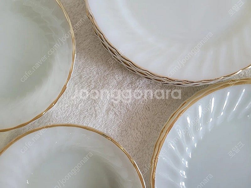 made in USA 미국 앵커호킹 밀크글라스 접시 컵...--4