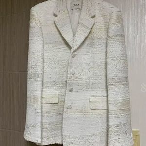 오르 마리아켄트 골드 트위드 자켓