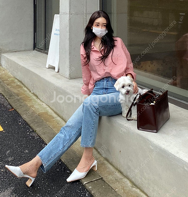 LIVEARY 하이웨스트 연청 바지 XS사이즈 25사이즈 새제품--0