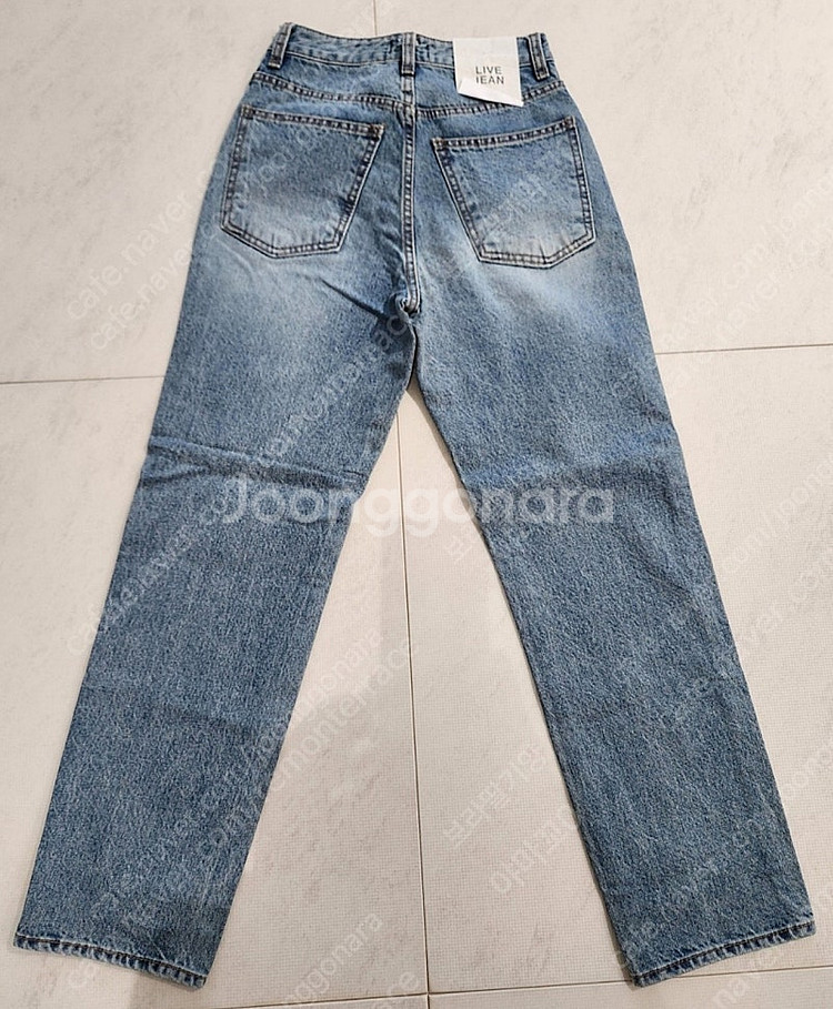 LIVEARY 하이웨스트 연청 바지 XS사이즈 25사이즈 새제품--3