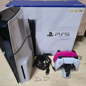 PS5 2018A 플스5슬림디스크에디션+추가듀얼센스+조이트론 듀얼센스 충전거치대