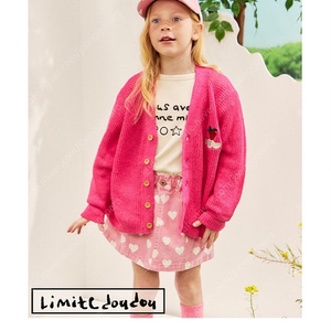 리미떼두두 25ss 딸기하트 스커트 pink heart skirt M(새상품)