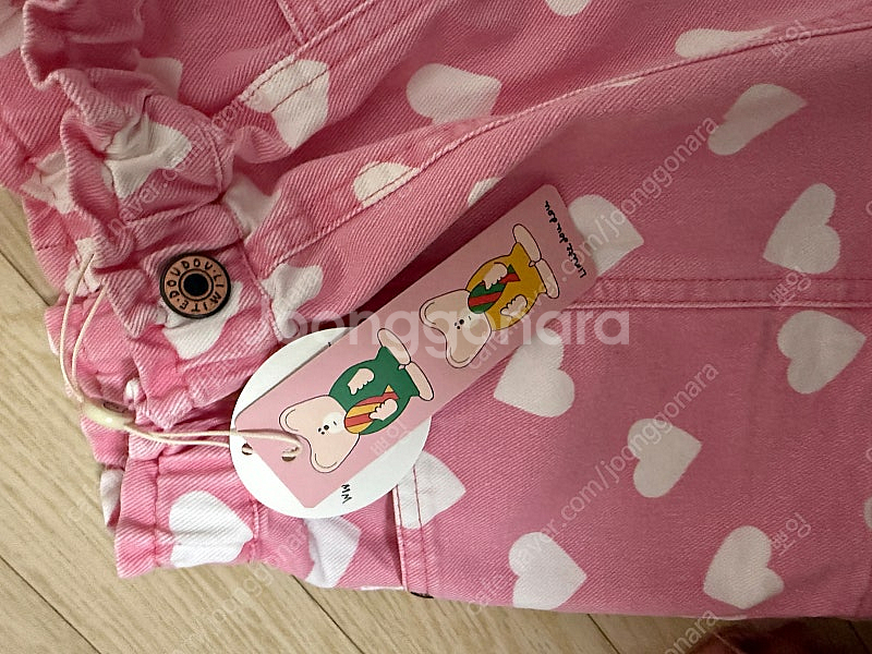 리미떼두두 25ss 딸기하트 스커트 pink heart...--3