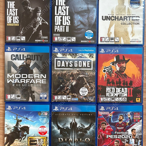 PS4 타이틀(레데리2, 라오어2, 스파이더맨, 진삼국무쌍8, 라이덴5 외 다수)