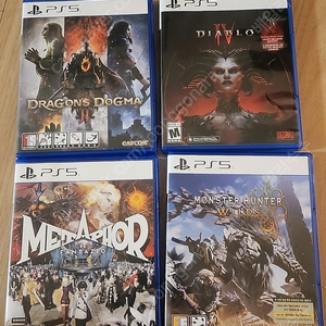 Ps5 몬스터헌터 와일즈, 드래곤즈 도그마2, 메타포 리판타지오, 디아블로4 팝니다