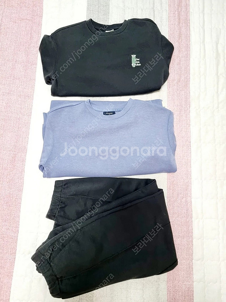 폴햄키즈 맨투맨티2장 조거팬츠 1장 150사이즈--0