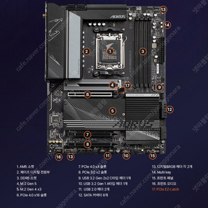GIGABYTE X670 AORUS ELITE AX 방열판 삽니다.