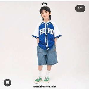 히로 워크데님 하프팬츠 140