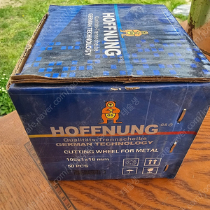 Hoffnung 핸드그라인더용 절단석 컷팅날 105mm 50장