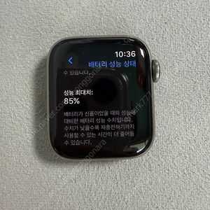 애플워치 시리즈6 티타늄 에디션 40mm 실버