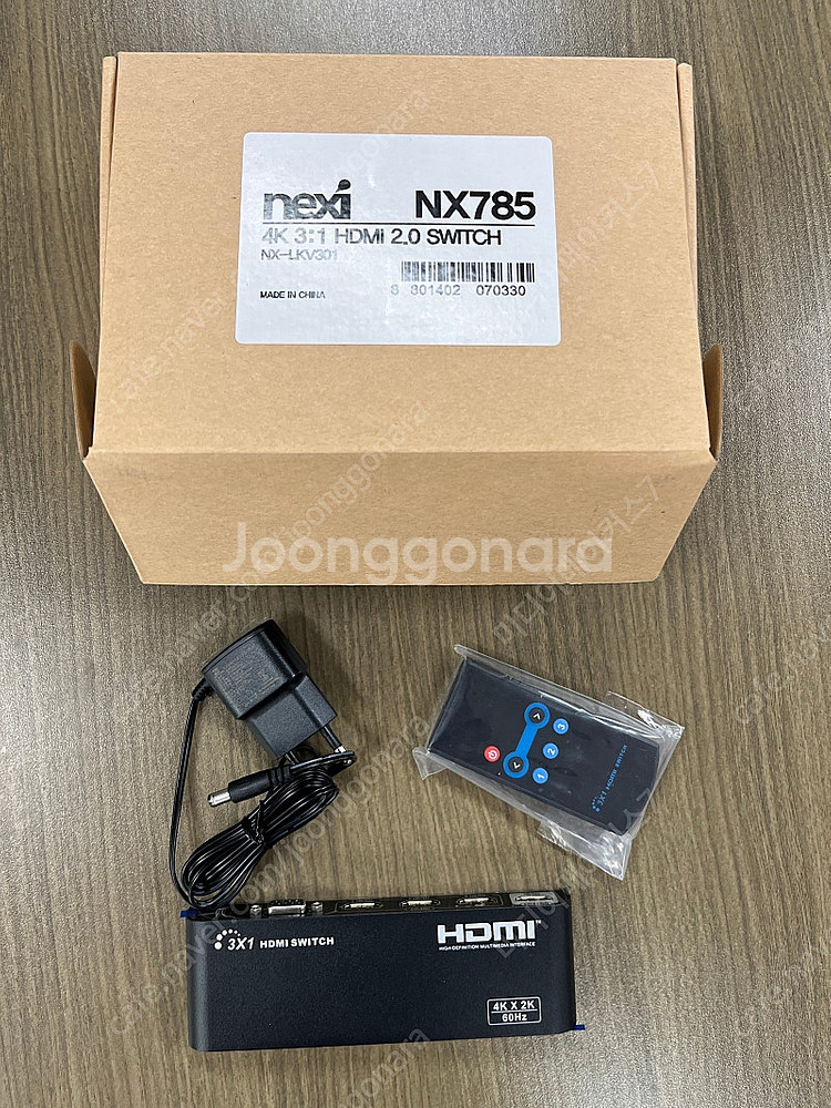 넥시 NX785 4K 3:1 HDMI 스위치 새상품--0