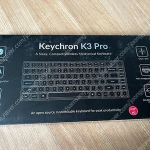 키크론Keychron K3 PRO 로우프로파일 기계식 핫스왑 청축 무선 커스텀 키보드 8만원(택포)