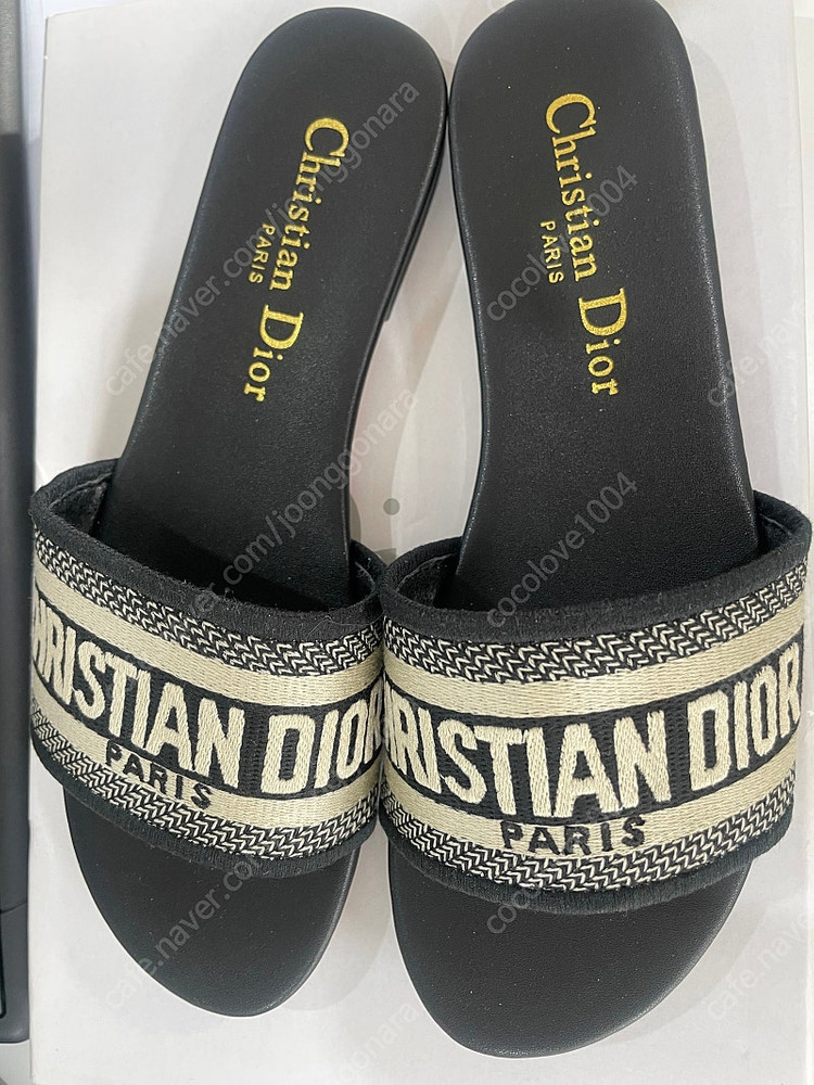 디올 슬리퍼 새제품 37사이즈--0