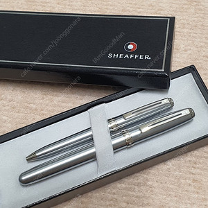 Sheaffer(쉐퍼) Prelude Brushed Chrome CT F Nib 만년필+미니 볼펜