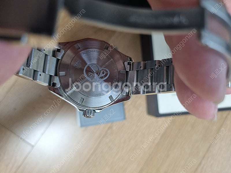 태그호이어 아쿠아레이서 43mm 오토 청판 스틸 팝니다--3
