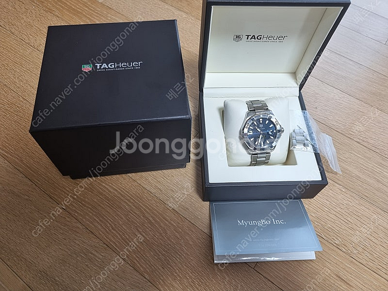 태그호이어 아쿠아레이서 43mm 오토 청판 스틸 팝니다--6