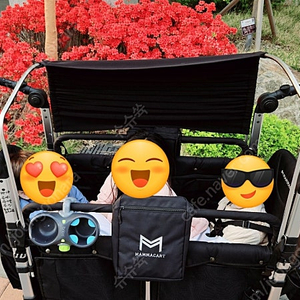 맘마카트 전동웨건 쌍둥이 유모차 다둥이 유모차
