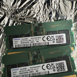 삼성 노트북램 ddr5 5600mhz 8gb 2개 일괄 3만원 팝니다