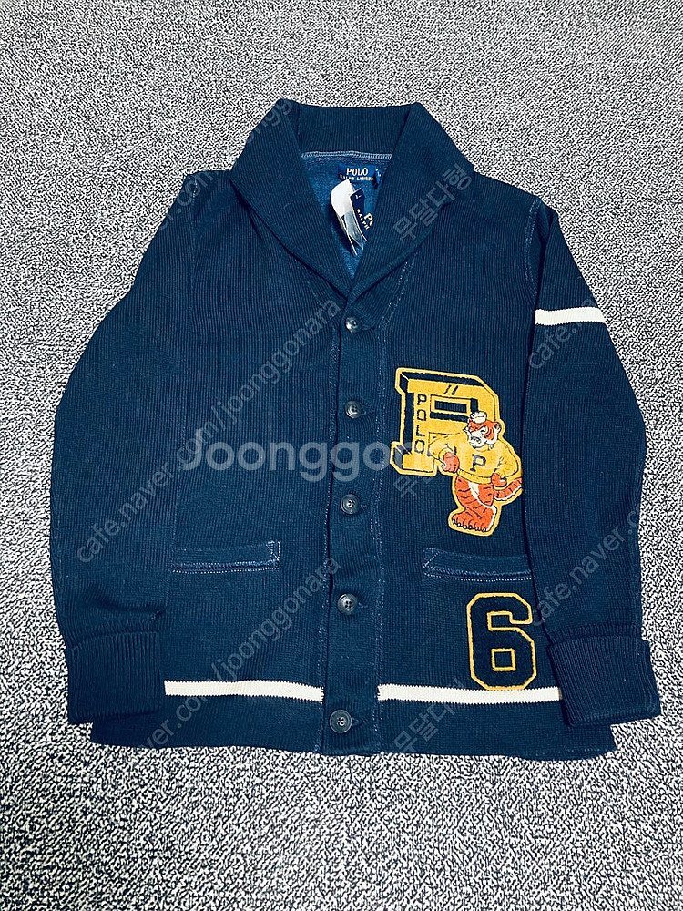 폴로 랄프로렌 숄카라 타이거 가디건 사이즈 xs--0