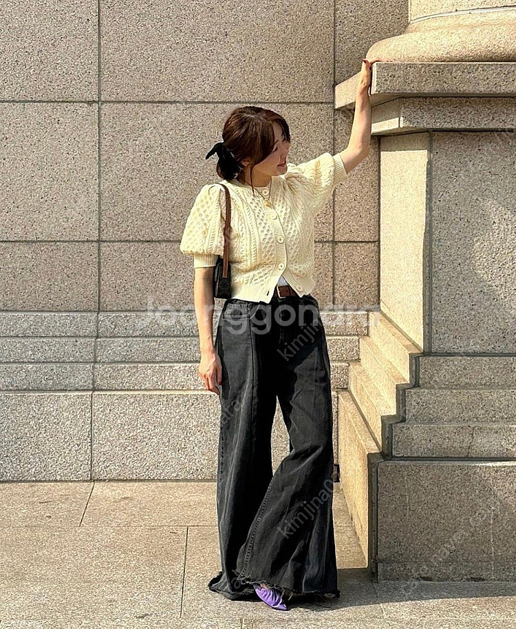 애드투 볼륨케이블 가디건--4