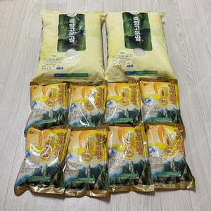 광주광역시 담양 죽향고운쌀 5kg 15,000원 판매, 영암 달마지쌀 골드 4kg 12,000원 판매
