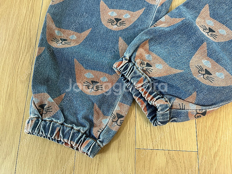 젤리멜로 고양이 데님바지 팬츠 140--3