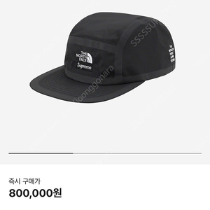 Supreme 슈프림x노스페이스 써밋 블랙 캠프캡 모자 (Summit Black)