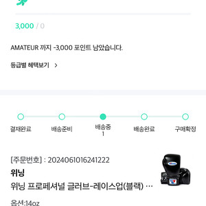 위닝글러브14온스블랙