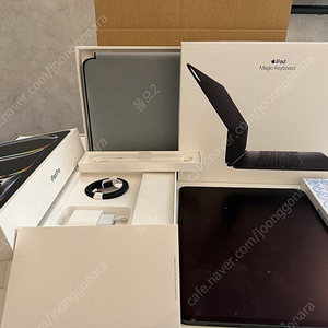 아이패드 프로 13 M4칩 256GB wifi 스페이스블랙 + 13프로 M4 매직 키보드 블랙 + 애플펜슬프로