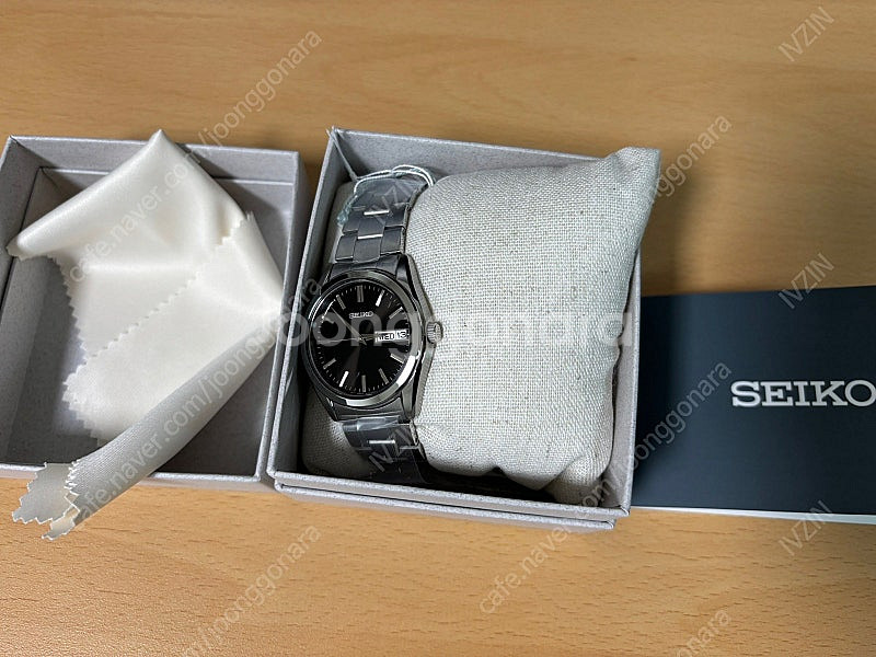 세이코 SBTH011 검판 쿼츠 시계--0