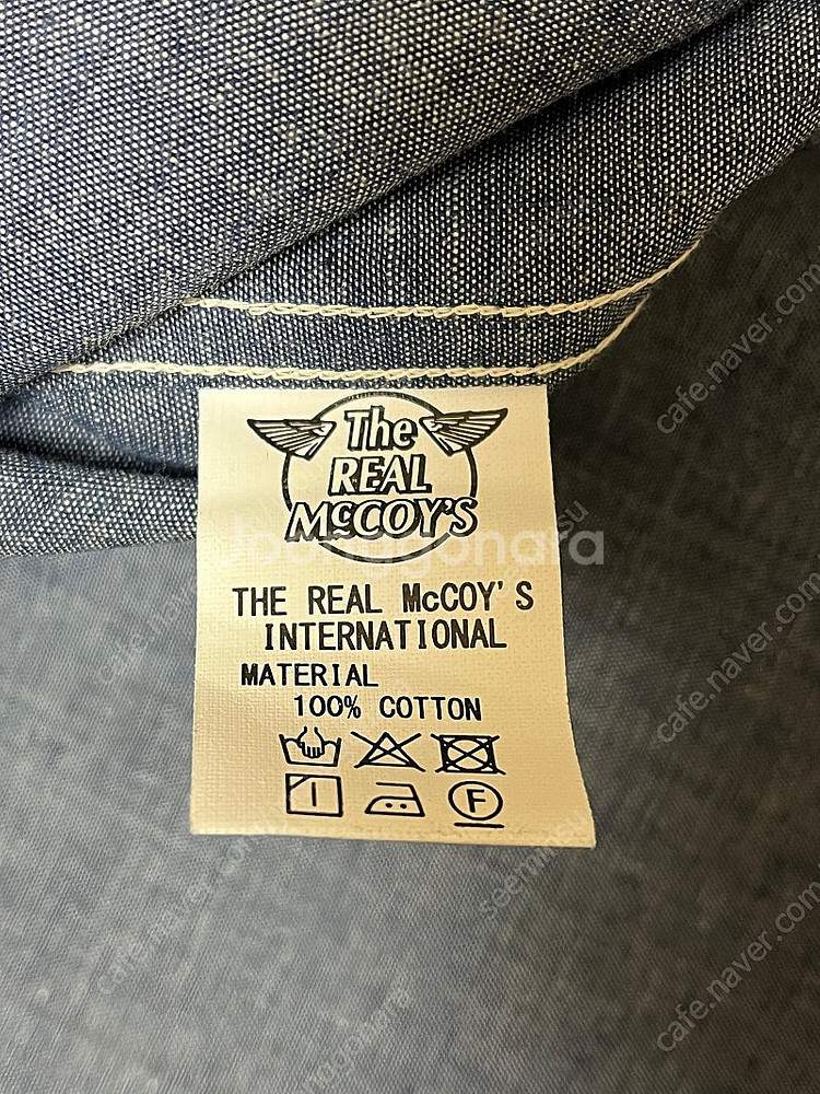 [XL] 리얼맥코이 25SS 샴브레이 셔츠 새제품--3
