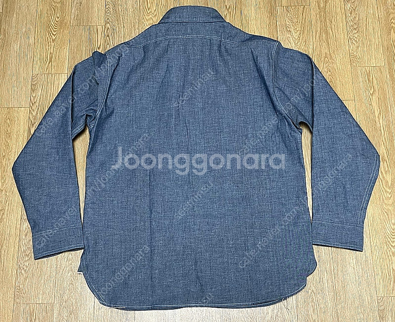 [XL] 리얼맥코이 25SS 샴브레이 셔츠 새제품--5