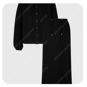 오르 orr 플리츠 세트 블랙 M 새상품