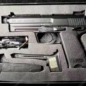 HK USP EBB 택티컬 전동 권총 핸드건 메탈 기어 슬라이드 블랙