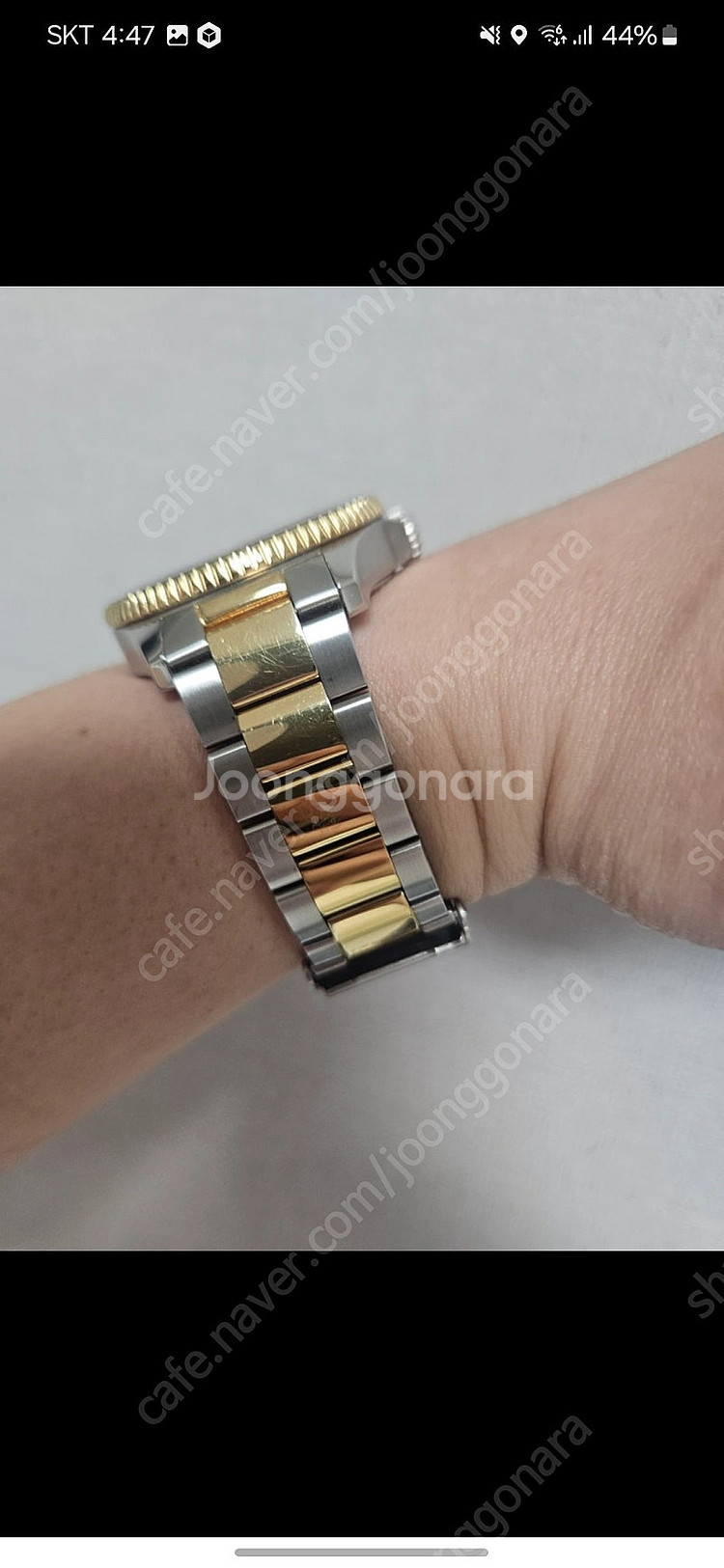 티쏘 씨스타 gmt 쿼츠 40mm 콤비 판매 교환--2