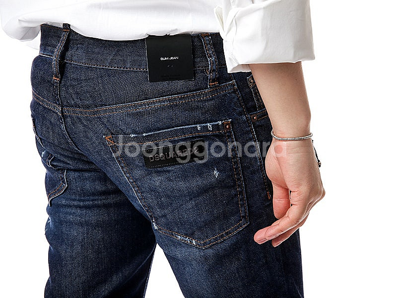 디스퀘어드 블루 메탈 슬림진 44 42 디퀘2 남성청바...--3