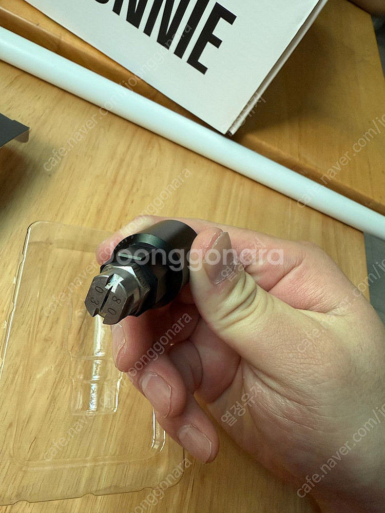 카톤 전동분무기 부채꼴 분사노즐 매트 블랙 80도 처분...--1