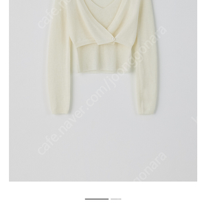 TANNAT 타낫 T/T Lisse sleeve set up cardigan