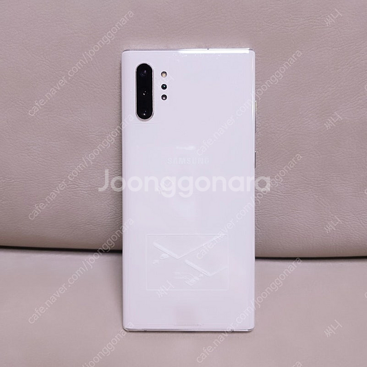갤럭시 노트10 플러스 256GB 화이트 테두리와 뒷면...--0