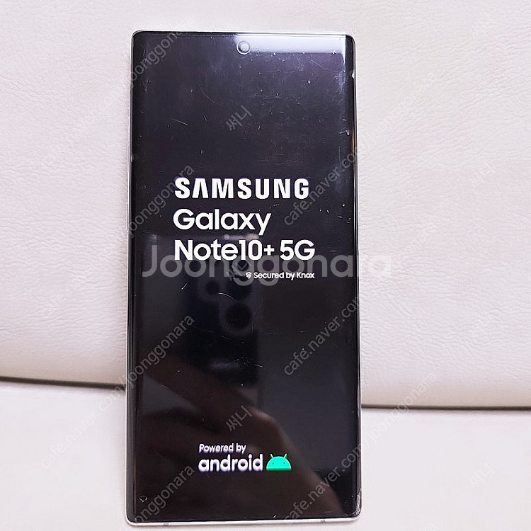 갤럭시 노트10 플러스 256GB 화이트 테두리와 뒷면...--6