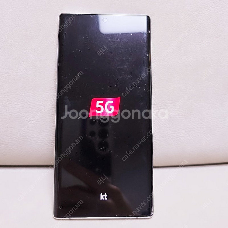 갤럭시 노트10 플러스 256GB 화이트 테두리와 뒷면...--7
