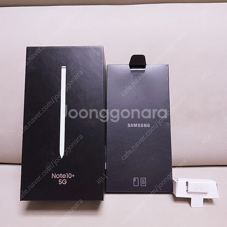 갤럭시 노트10 플러스 256GB 화이트 테두리와 뒷면...--8